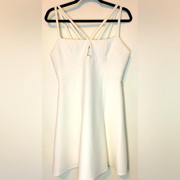 BCBG MAXAZRIA Charlot White Fit and Flare Dress NWOT Size 8! - Picture 5 of 10